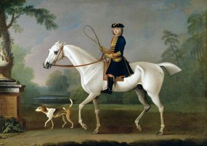 Sir Roger Burgoyne rijdt op 